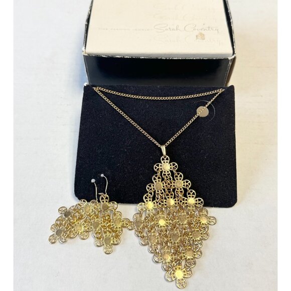 Vintage Sarah Coventry necklace & earrings set in box - Picture 1 of 5